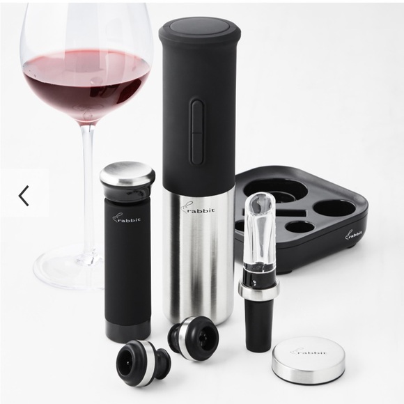 New Rabbit 7 Piece electric Wine Set - Picture 2 of 5